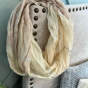 Pink and gold American Eagle scarf